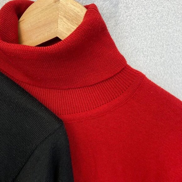 Vintage Lot of 3 Bogner Wool Blend Turtleneck Sweater Small S 80’s Ski Sporty - Picture 13 of 16